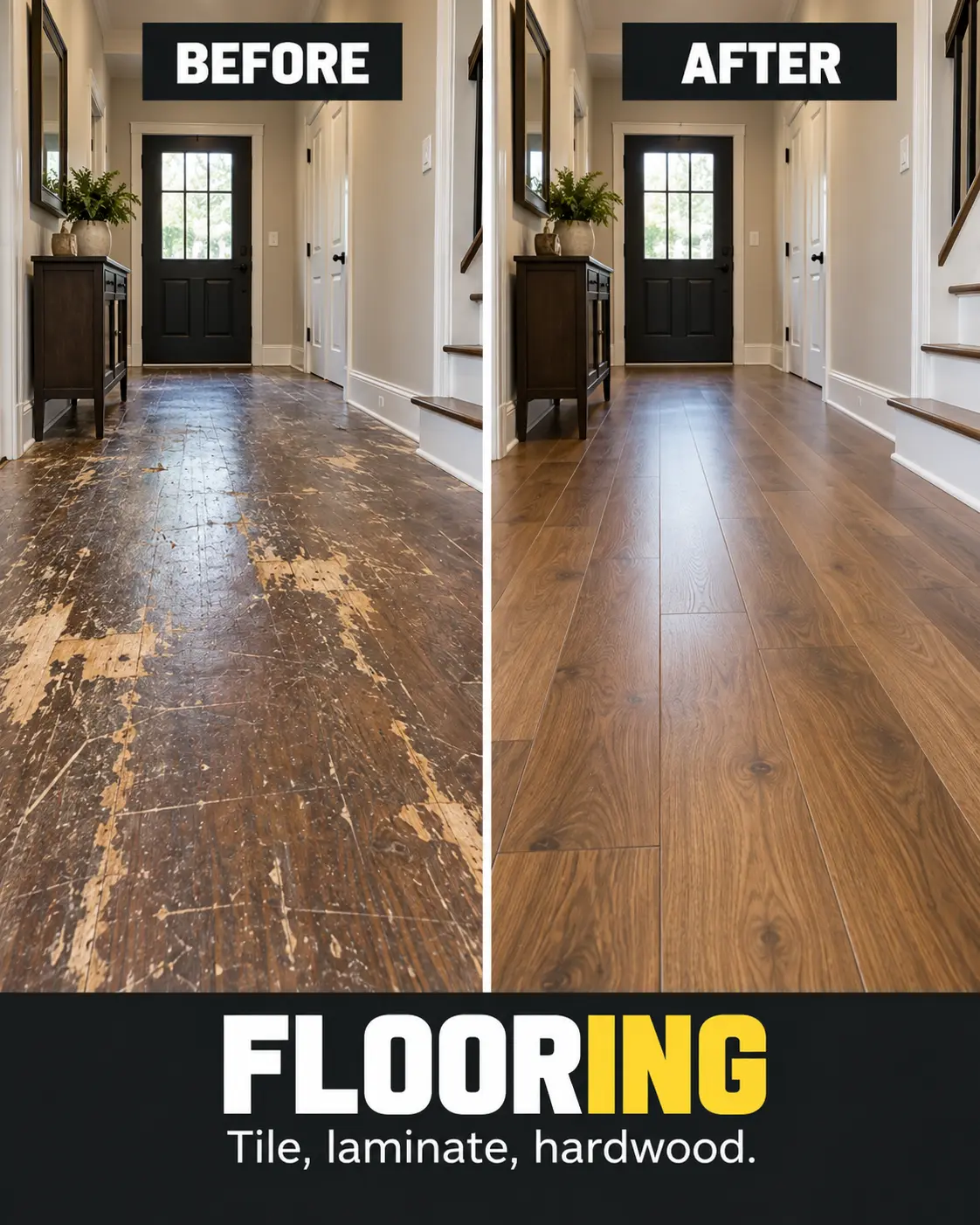 Flooring before and after project by Igor